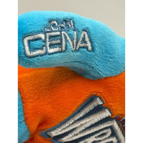 Wrestlemania XXVIII John Cena The Rock Beanie Bear 2012‎ Blue Orange - Picture 2 of 10